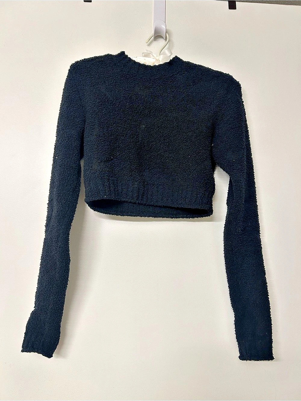 Nike Studio Fleece Medium Weight Plush Women's Cropped Top
